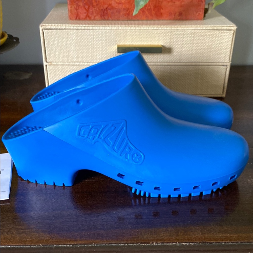 Calzuro Blue Clogs